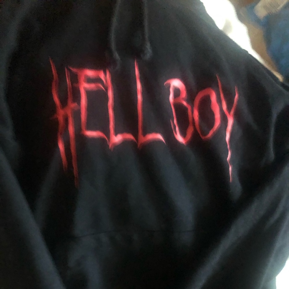Black hoodie Hell Boy